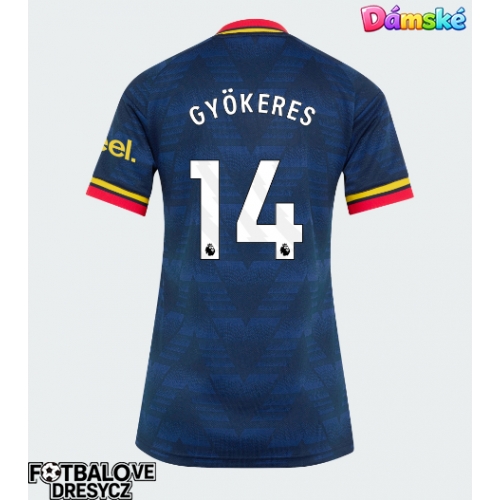 Arsenal Viktor Gyokeres #14 Dámské Venkovní Dres 2026-27 Krátký Rukáv Arsenal Viktor Gyokeres #14 Dámské Venkovní Dres 2026-27 Krátký Rukáv